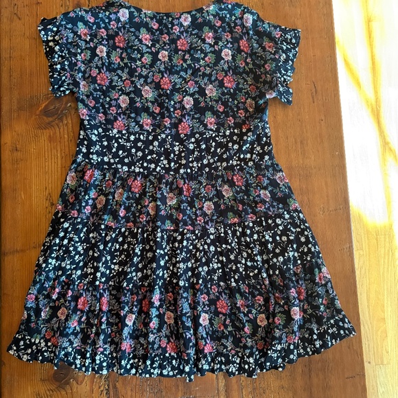 Angie Floral Babydoll Swing Dress in Size Small, White, Black, Red, Pink, India - Picture 4 of 7